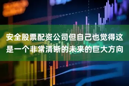 安全股票配资公司但自己也觉得这是一个非常清晰的未来的巨大方向